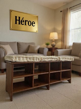 Banco zapatero de madera “El Héroe”