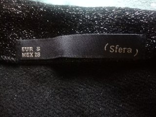 Blusa Sfera Drapeado Negro Talla S
