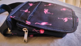 Bolso bandolera flamencos 14x17x4 cm