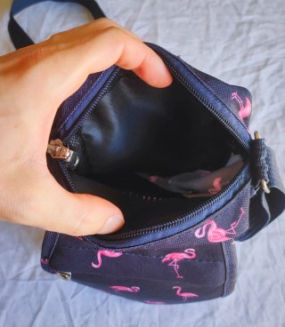 Bolso bandolera flamencos 14x17x4 cm