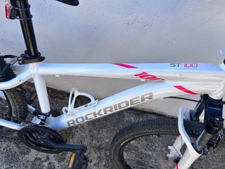 Bicicleta Rockrider ST 100 Blanca
