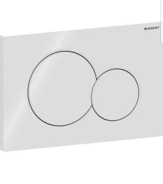 Placca Geberit Sigma 2 tasti bianca