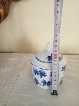 Azucarero Porcelana Vista Alegre Azul