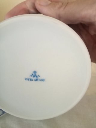 Azucarero Porcelana Vista Alegre Azul
