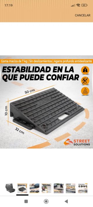 Rampas de goma para coche
