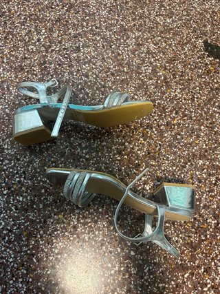 Sandali Romeo Gigli Argento con Strass