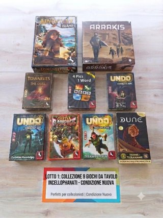 Lotto 9 Giochi da Tavolo Nuovi