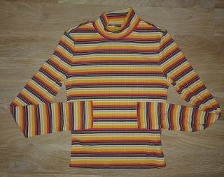 Jersey de cuello alto a rayas