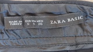 Falda pantalon Zara Negra