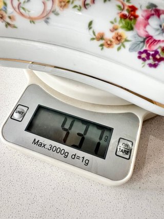 Caja porcelana floral vintage