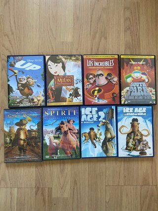 Lote 8 Películas DVD Disney Pixar