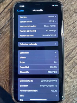 iPhone XS Max 256 GB negro
