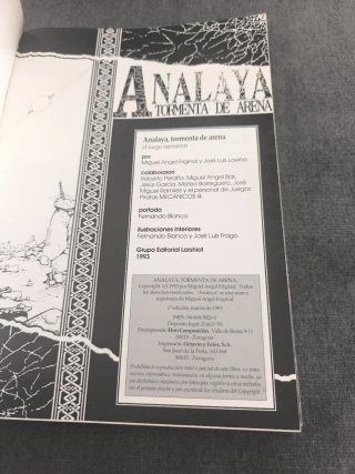 Analaya tormenta de Arena + Universo Juego de rol