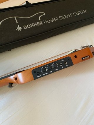 Guitarra acústica silenciosa | Donner Hush I Caoba
