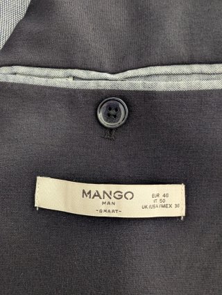 Americana Mango Azul Marino Talla 46