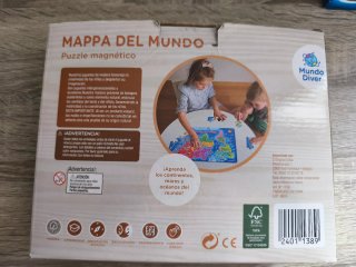 Puzzle Mapa del Mundo Magnético