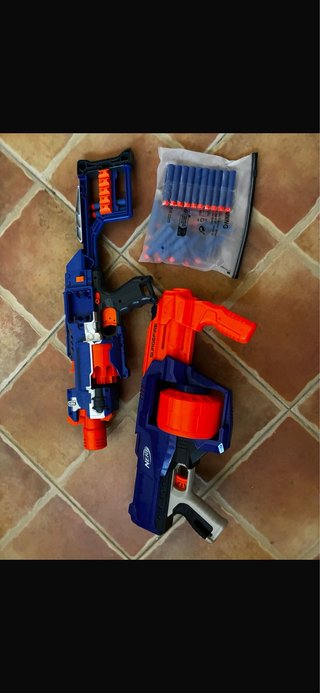 Lote 2 Pistolas Nerf + Dardos