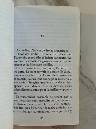La grammaire est une chanson douce