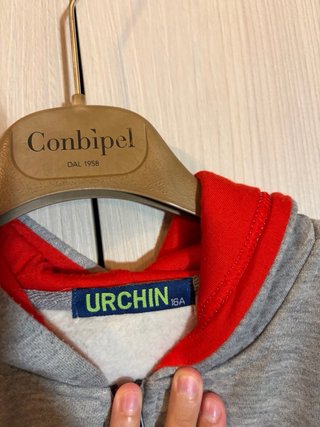 Coppia felpe bambino grigie
