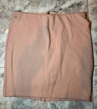 Falda Bershka Piqué Waffle Rosa