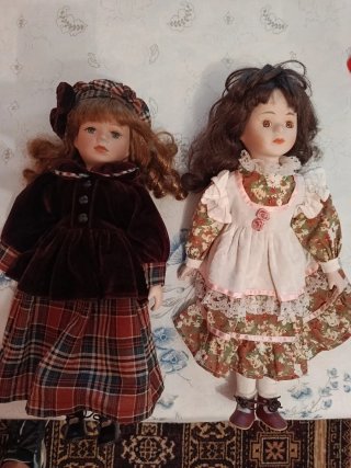 Bambole in porcellana vintage