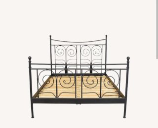 Cama Ikea Noresund Metal Negra