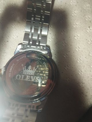 Reloj olevs Azul y Dorado