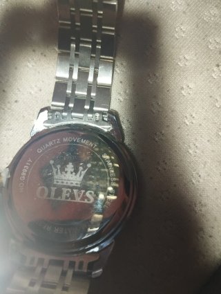 Reloj olevs Azul y Dorado