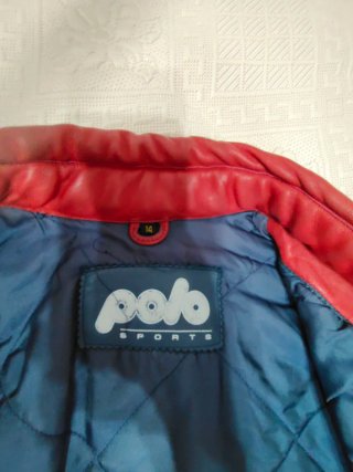 Chaqueta moto de cuero tricolor,refuerzo antebrazo