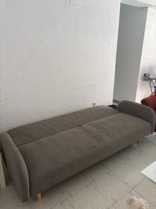 Sofá cama 3 plazas gris
