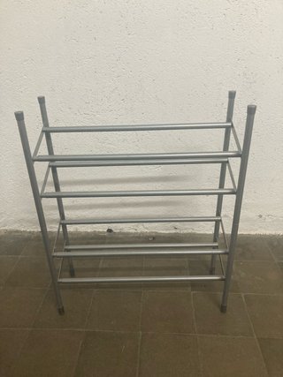 Zapatero Metálico Extensible Plata