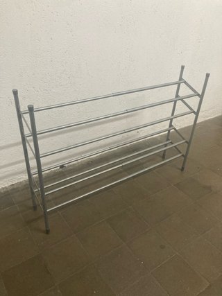 Zapatero Metálico Extensible Plata
