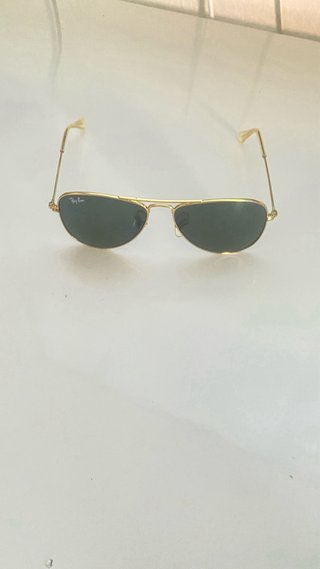Gafas de sol Ray-Ban Aviator doradas y azules