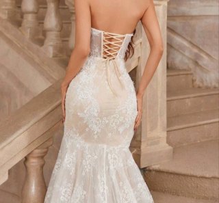 Vestido de Novia Encaje Sirena