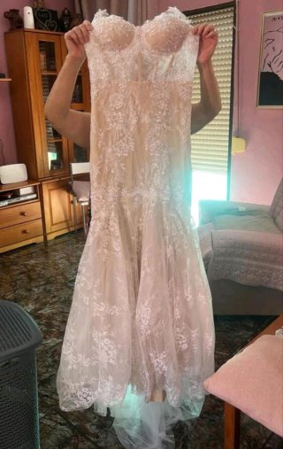 Vestido de Novia Encaje Sirena