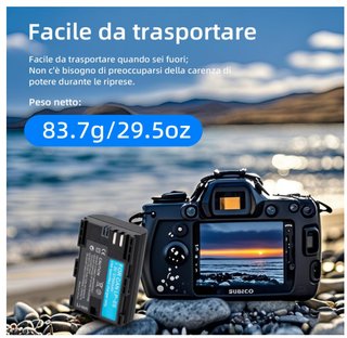 Batteria Canon LP-E6 2750mAh