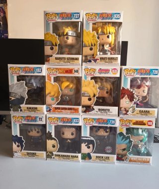 Funko Pop Naruto, Boruto, Goku, Deku
