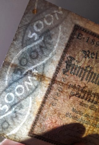🇩🇪 Billete 500 Mark 1922