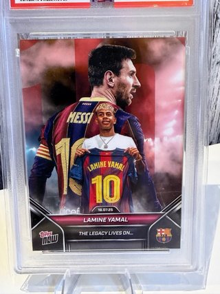 Lamine Yamal 2025 Topps Now PSA 10 FC Barcelona