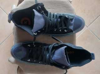 Converse All Star nere blu taglia 40