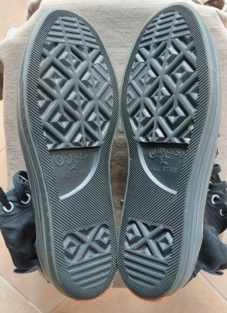 Converse All Star nere blu taglia 40