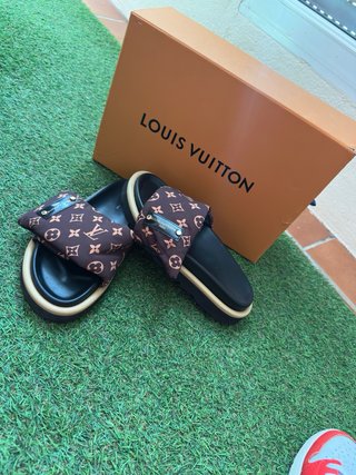 Ciabatte Louis Vuitton Marrone e Nero