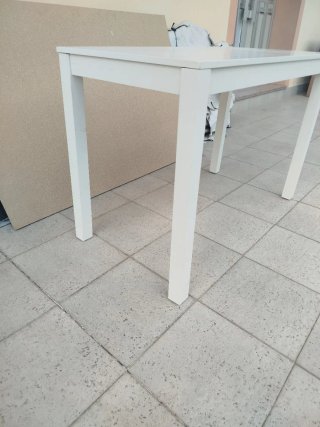 Tavolo da cucina bianco in legno