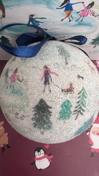 12 bolas de Navidad esquiadoresde El Corte Ingles