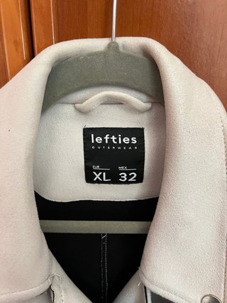 Chaqueta Biker Lefties Efecto Ante Talla XL
