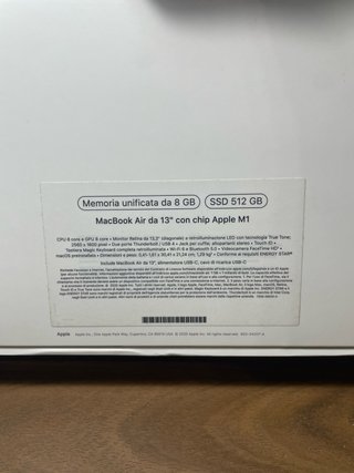MacBook Air 512GB M1 Grigio Siderale