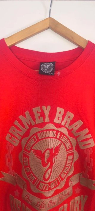Camiseta Grimey Brand XXL Roja hombre