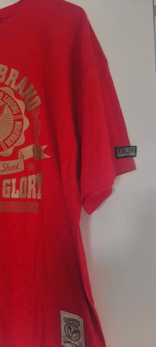 Camiseta Grimey Brand XXL Roja hombre