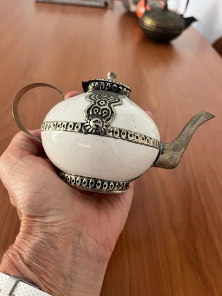 2 teiere in miniatura marocchine decorative