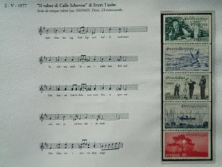 Francobolli Svezia Europa Musica 1972-85